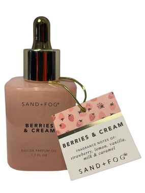 Sand + Fog "Berries & Cream" Scented Body Oil - 1.7 fl oz NWT **